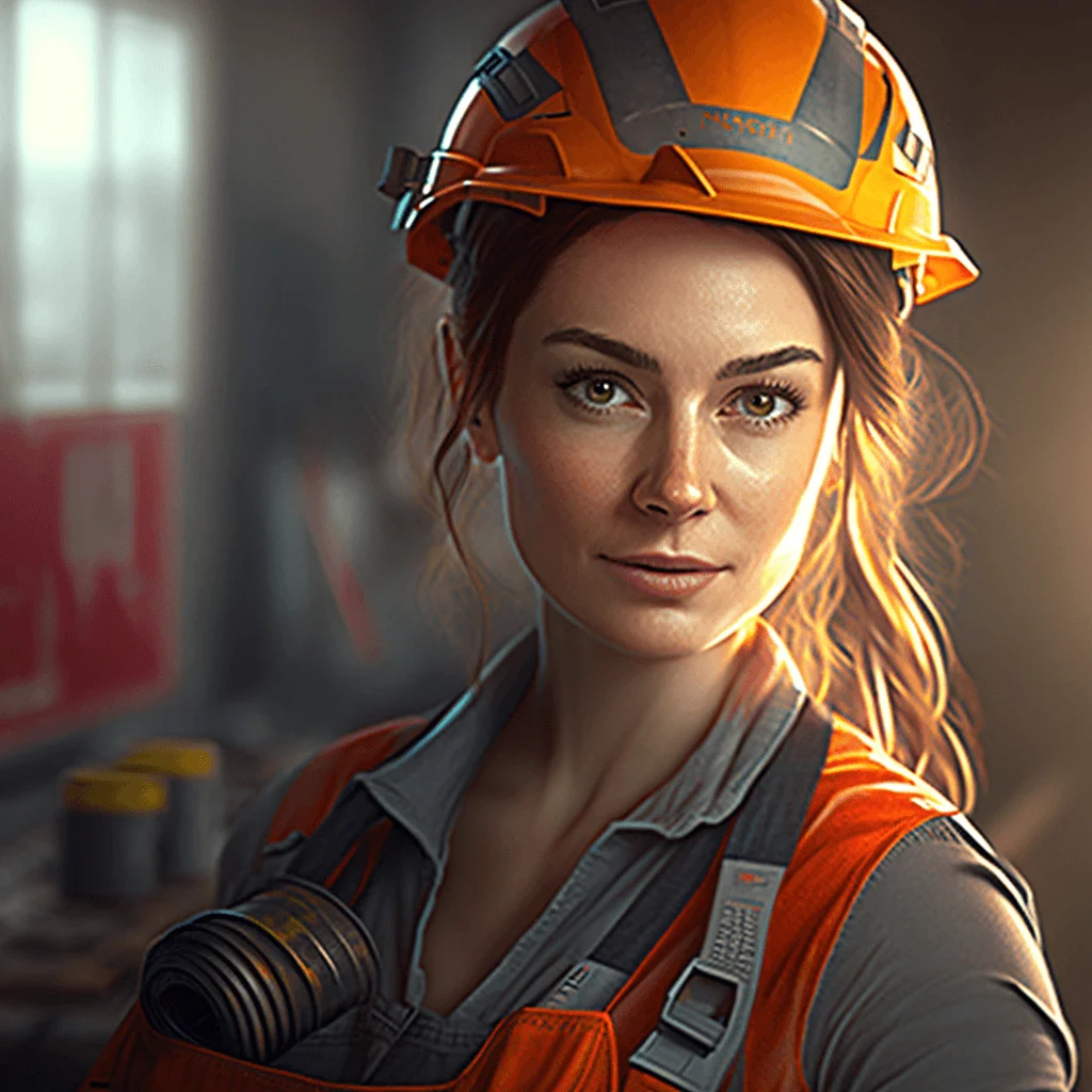 Woman In Construction