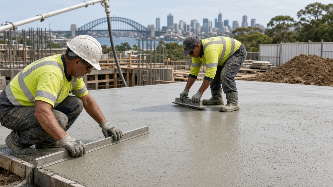 Concreting labour hire Sydney slab finish 2026