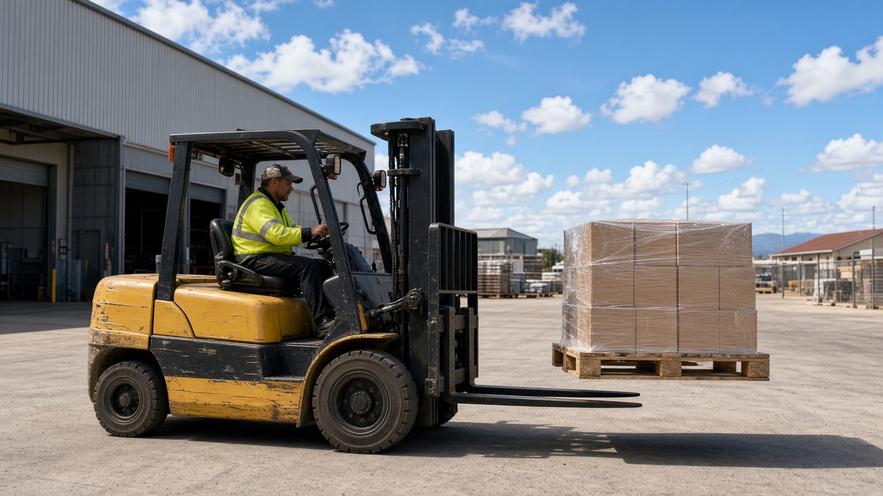 Forklift drivers Perth LF operator moving pallet 2026
