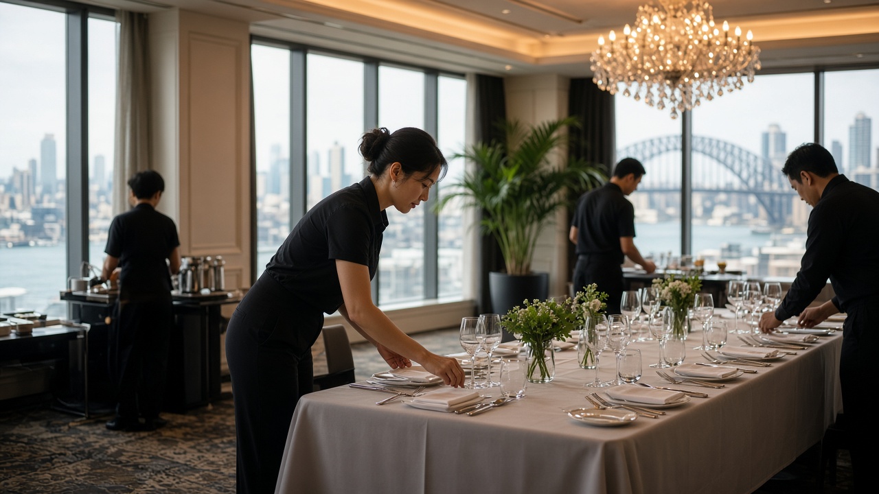 Hospitality labour hire Sydney event crew 2026